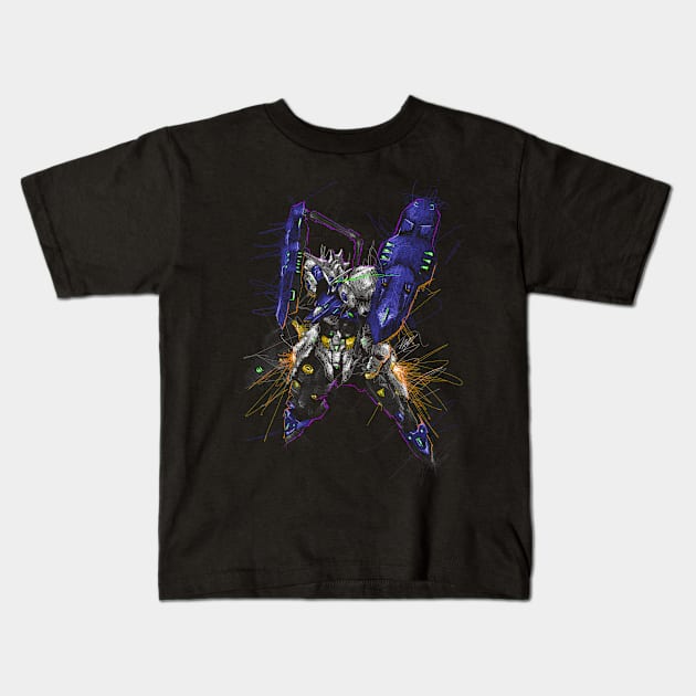 Gundam kimaris vidar Kids T-Shirt by Shawngkolon